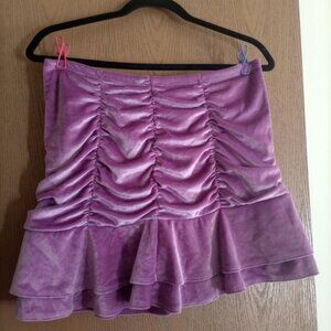 Purple Velvet Skirt Sz M